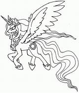 Princess Celestia My Little Pony Coloring Pages Images sketch template
