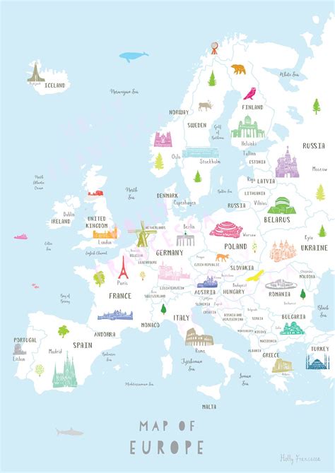 Europe Map Aesthetic