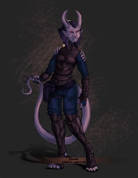 [Art] Kala Uthrakht | Spined Devil Tiefling : r/DnD