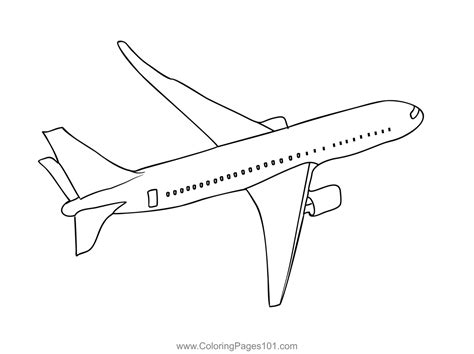 Airplane Printable Coloring Page