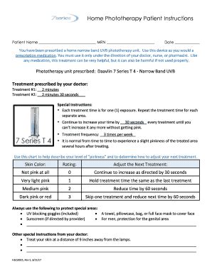 Daavlin 7 Series Instruction Manual - Fill Online, Printable, Fillable ...