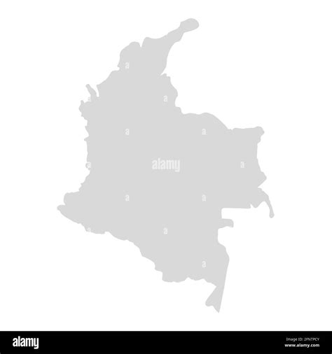 Colombia map vector country illustration. Colombian republic bogota south america map Stock ...