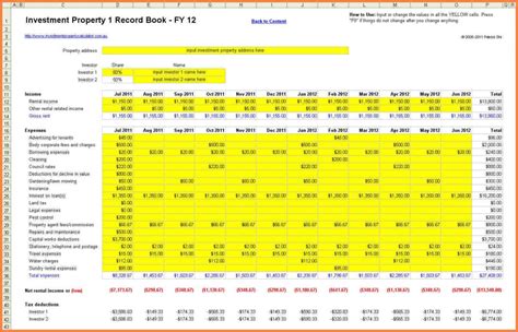 Rental Income Spreadsheet Template Google Spreadshee rental property ...