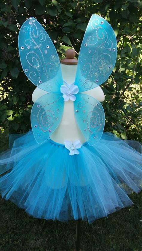 Green blue Fairy wings tinkerbell accessories fairy festival