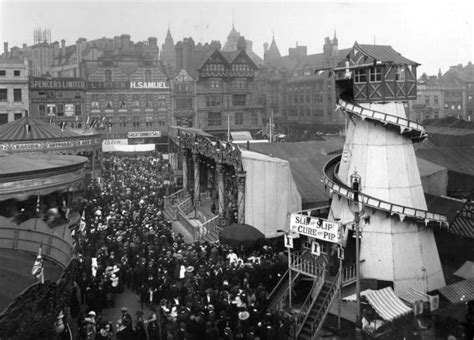 Goose Fair 1910 | Nottingham goose fair, Nottingham, Old photos