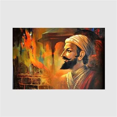 Acrylic Modern Art Chhatrapati Shivaji Maharaj Painting at Rs 23000 in Pune