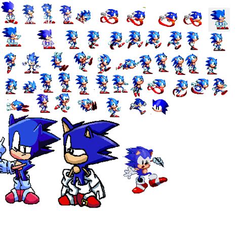 Pixilart - sonic sprites 2 by imJUSTaKIDD