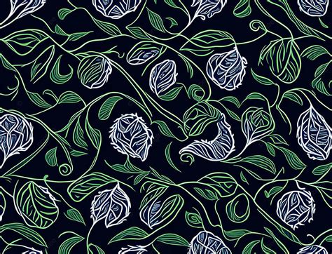 Batik Pattern Of Green Plants Background, Batik, Pattern, Indonesia ...