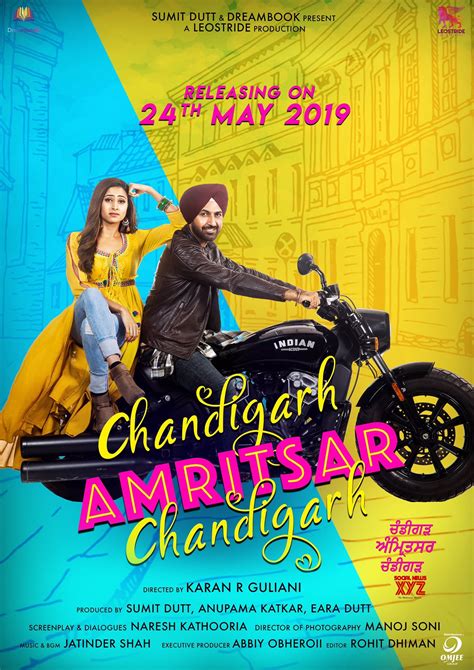 Punjabi Rom Com Chandigarh Amritsar Chandigarh Movie First Look Posters ...