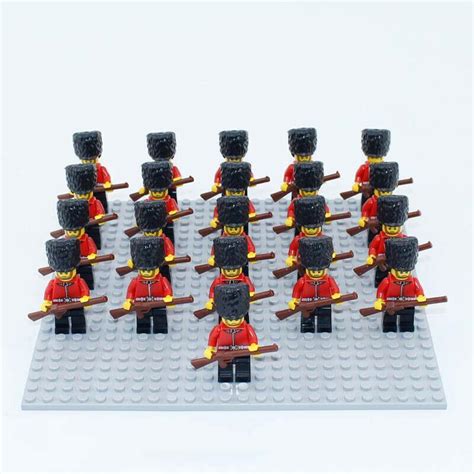 21Pcs/set British Royal Guards The Queen's Household Guard Lego Minifigures Toy - Figures