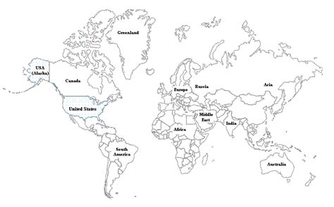 Free Printable World Map For Kids ~ AFP CV