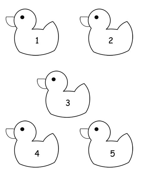 5 Little Ducks Printables - Printable Word Searches