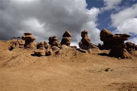 Strange Rock Formations at Goblin Valley Stock Photo - Image of sandstone, goblin: 35068286