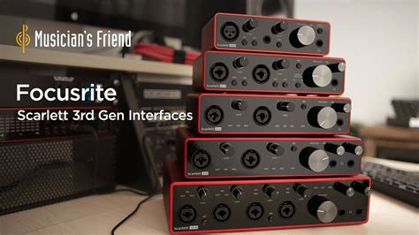 How To Choose a Focusrite Scarlett 3rd Gen Audio Interface - Features ...