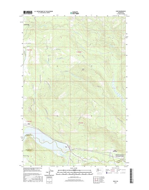 MyTopo Elbe, Washington USGS Quad Topo Map