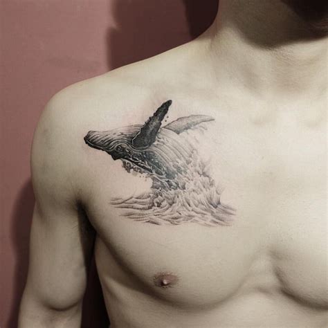 Image result for whale black and white tattoos | Whale tattoos, Whale ...