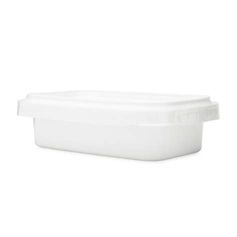 Plastic Oblong Snap-Lock Containers w/Tamper-Evident Lid