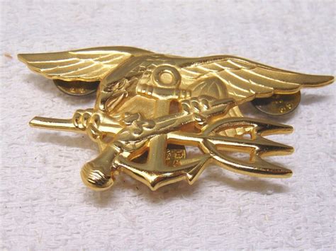 Original US Navy Special Warfare Seal Insignia Pin Badge 2 3/4" | #2021688551