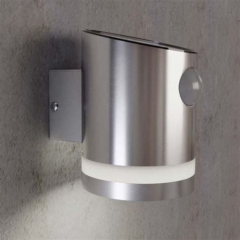 Stainless Steel Outdoor Solar Powered Truro Solar Motion Wall Light