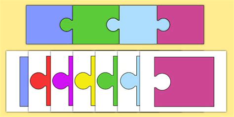 👉 Editable Jigsaw Puzzle Piece Outlines | Teaching Resource