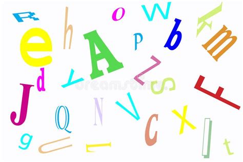 Alphabet jumble stock illustration. Illustration of picture - 6035394