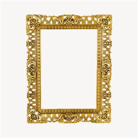 Gold luxury frame, vintage decoration | Free Vector - rawpixel