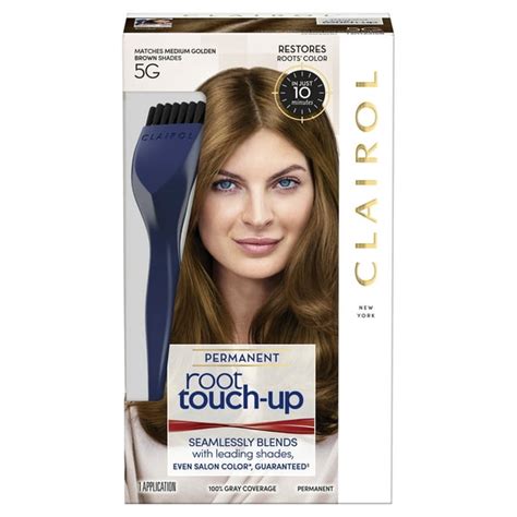 Clairol Root Touch-Up Permanent Hair Color Crème 5g Medium Golden Brown ...