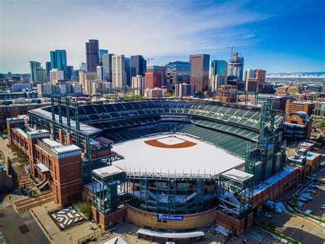 Snow covered Coors Field with a Dash of Denver : r/Denver