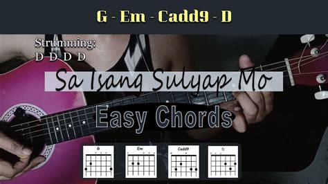 SA ISANG SULYAP MO - 1:43 | Guitar Chords (EASY!) - YouTube