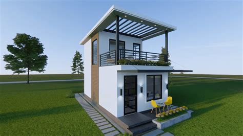 Amazing Two Storey Small House Design 4m x 7m - Dream Tiny Living