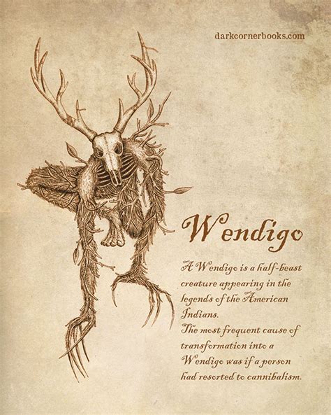 Wendigo | Mythological creatures, Mythical creatures art, Mythical monsters