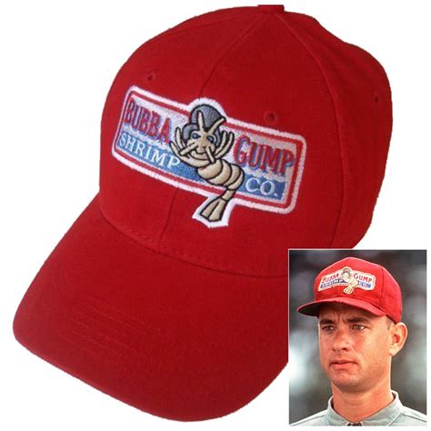 Forrest Gump Halloween costume Bubba Gump Shrimp Co Hat red