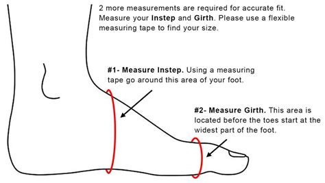 Measure Your Foot Instep and Girth