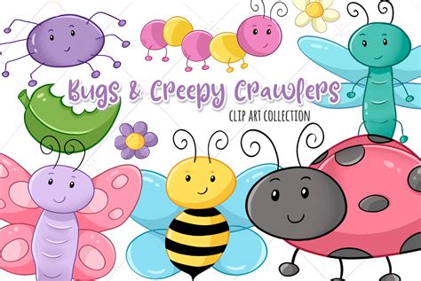 Bugs and Creepy Crawlers Clip Art Collection