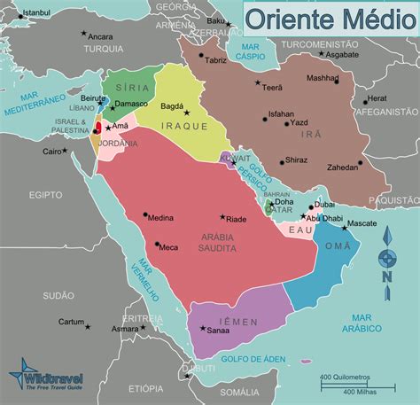 Oriente Médio: Israel e Palestina, Líbano, Síria, Iraque, Jordânia ...