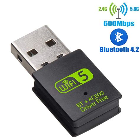 Jual USB Wifi Bluetooth Dual Band Wireless AC 2.4Ghz 5Ghz Combo Adapter ...