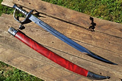 Blackbeard 18th Century Pirate Sabre with Scabbard - Edward Teach - Denix Sword | eBay