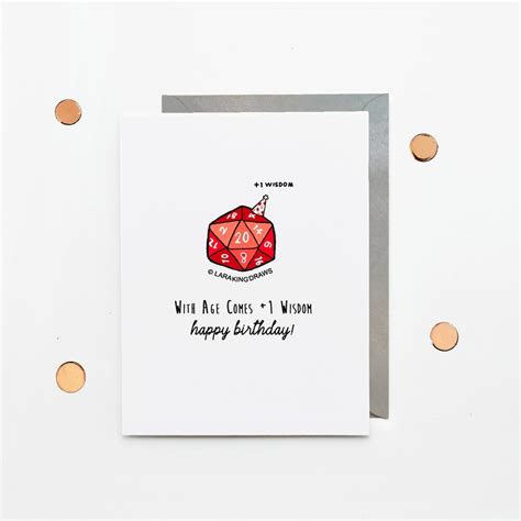 Dungeons and Dragons birthday card funny D&D card for | Etsy