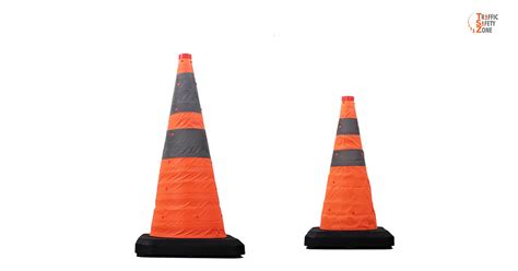 Collapsible Traffic Cones - Traffic Safety Zone - Discounted Shipping