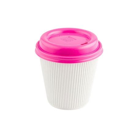 Plastic Coffee Cup Lids - Hot Pink - Fits 8, 12, And 16oz. Restaurantware Cups - 500 Count Box ...