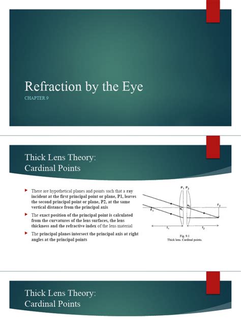 Refraction by The Eye | PDF | Human Eye | Eye