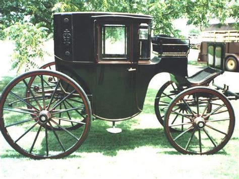 Middle 1800 Gentlemen's Coach Brougham | Horse drawn wagon, Horse ...