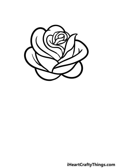 Small Rose Flower Drawings | Best Flower Site