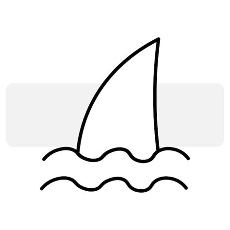 Premium Vector | Shark fin icon in water. vector illustration. eps10.