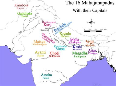 16 Mahajanapadas and Their Capitals - Taj With Guide Blog