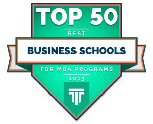 Top 50 Best Business Schools for an MBA 2015