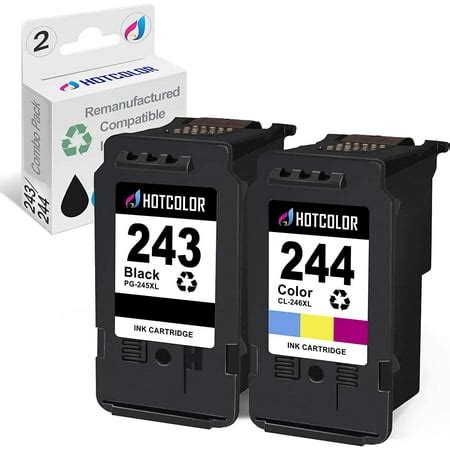 Ink Cartridge 243 and 244 Replacement for Canon Ink 243 244 PG 243 CL 244 for Canon Pixma TS3420 ...