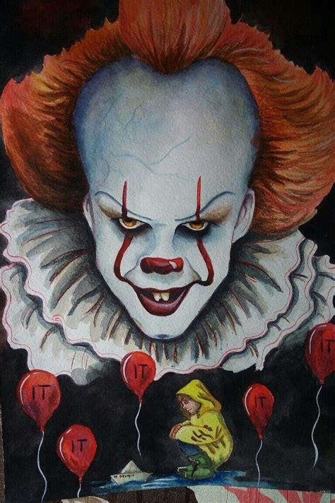 Pin by « Clotilde »。 « 私は9尾を持つ赤いキツネです on #It! #Titre #Original : #Ça ! | Horror movie art ...