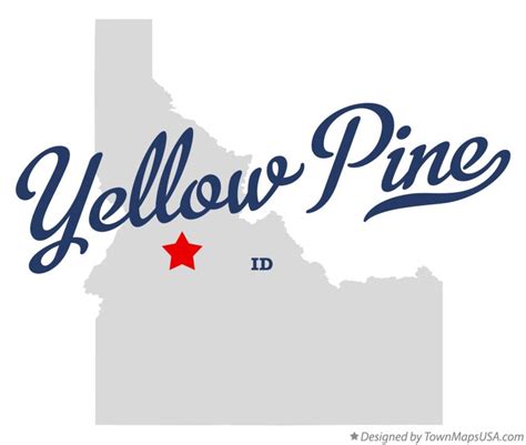 Map of Yellow Pine, ID, Idaho