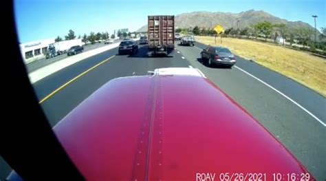 Trucker shares dash cam of infuriating encounter with a motorist